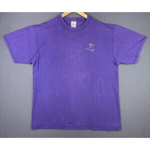 Vintage 90's Jerzees Large The Mirage Hotel Las Vegas Purple Shirt Rare Promo T